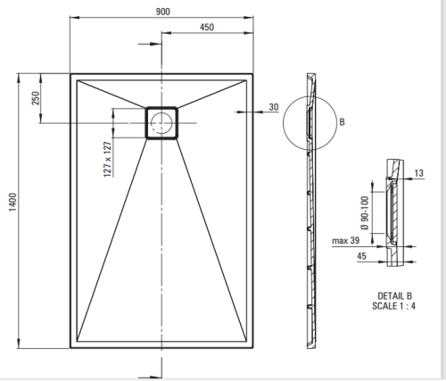 Brodzik prostokątny  DEANTE  CORREO 140x90cm granitowy alabaster KQR A47B.png