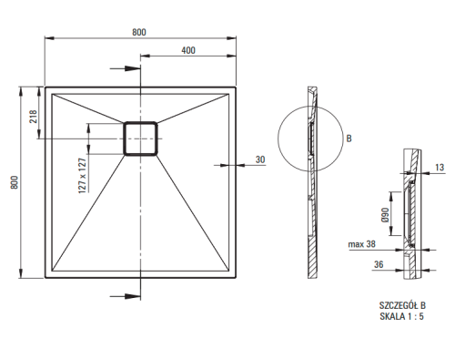Brodzik kwadratowy DEANTE CORREO 80x80cm granitowy nero KQR N42B.png