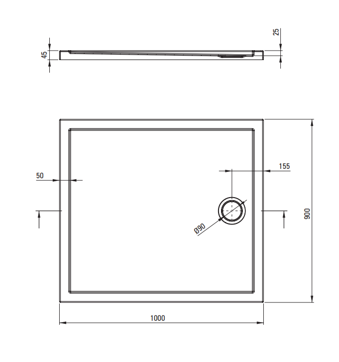 Brodzik prostokątny DEANTE PRIZMA 100x90cm biały KTJ 085B.png