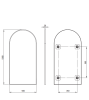 Lustro DEANTE  SILIA 50x100cm nero ADI N851 .png