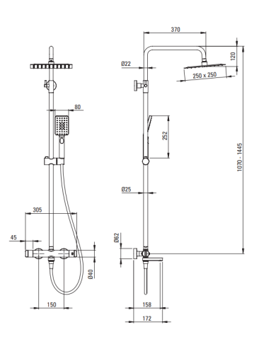 Komplet wannowy DEANTE THERM termostatyczny brąz szczotkowany NAC C1HT .png