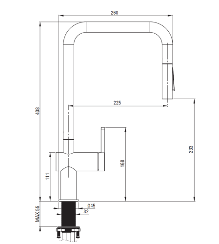 Bateria kuchenna DEANTE MOMI z wyciąganą wylewką nero BKM N73N.png