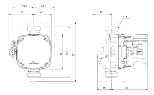 grundfos Pompa obiegowa GRUNDFOS ALPHA2 GO 15-40 korpus 130 mm 93074228.png