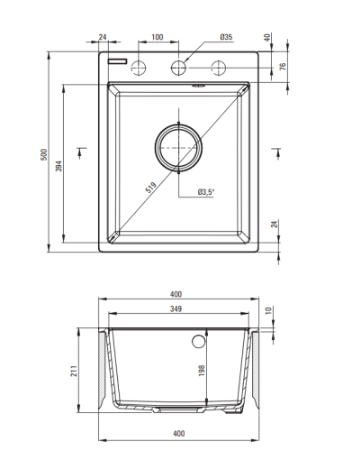 Zlewozmywak DEANTE CORIO 50x40cm piaskowy ZRC 7103.png