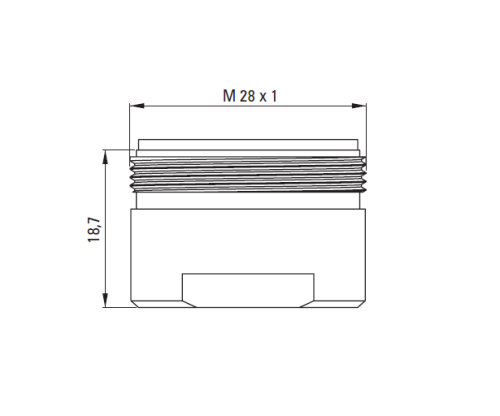 Aerator DEANTE do baterii wannowych chrom XDC00PCZ2.png