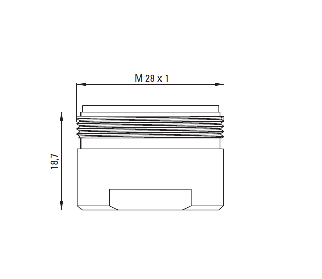 Aerator  DEANTE STANDARD do baterii wannowych chrom XDC00PCZ4 .png