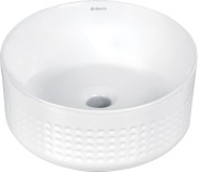 Umywalka nablatowa DEANTE SILIA HEXA 36cm biała CDX 6U3S 