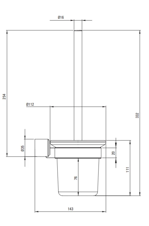 Szczotka WC  DEANTE ARNIKA nero ADA N711.png