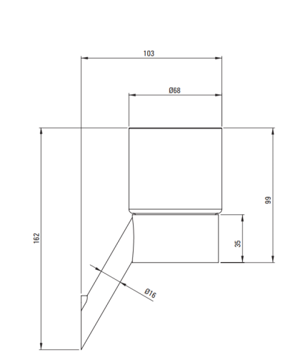 Kubek  DEANTE SILIA bianco ADI A911 .png