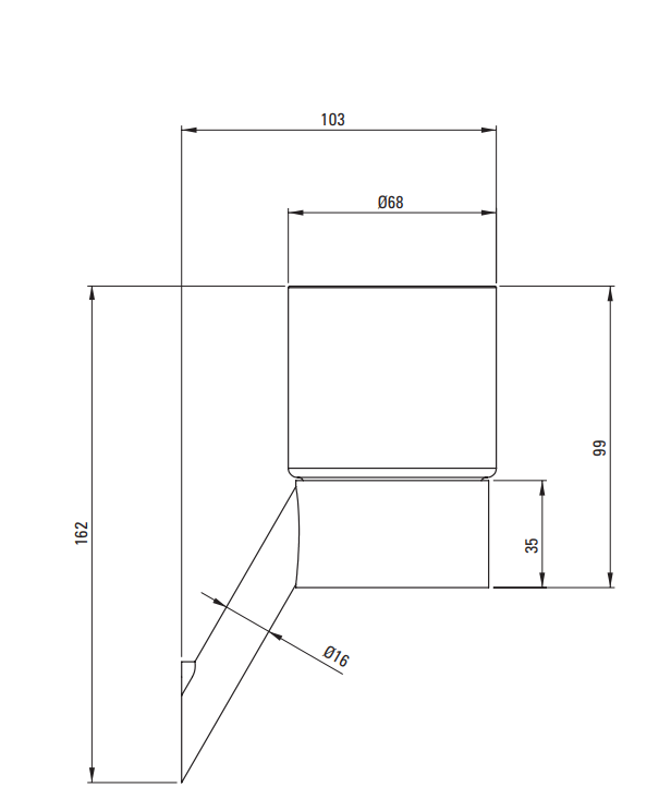 Kubek  DEANTE SILIA bianco ADI A911 .png