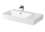 Umywalka nablatowa CERSANIT INVERTO 80x45cm, prawa, biała K671-006