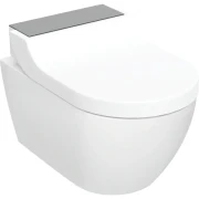 Toaleta myjąca GEBERIT AQUACLEAN TUMA 55x36cm biała czarne szkło 146.290.SJ.1