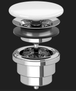 Odpływ do umywalki VILLEROY&BOCH niezamykany biały 68350001