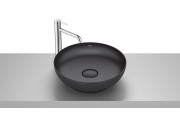 Umywalka nablatowa ROCA BOL 42x42cm owalna czarny mat A32787M080