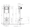 stelaż SYSTEM 40 MECH + miska wisząca z deską wolnoopadającą i przycisk czarny mat S4005 031.png