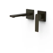 Bateria umywalkowa TRES SLIM podtynkowa czarny brąz 20230021KMB