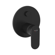 Bateria wannowo-prysznicowa KLUDI X1 podtynkowa czarny mat 327593975