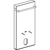 Moduł sanitarny do bidetu GEBERIT MONOLITH natynkowy H101 szkło białe / aluminium 131.030.SI.5