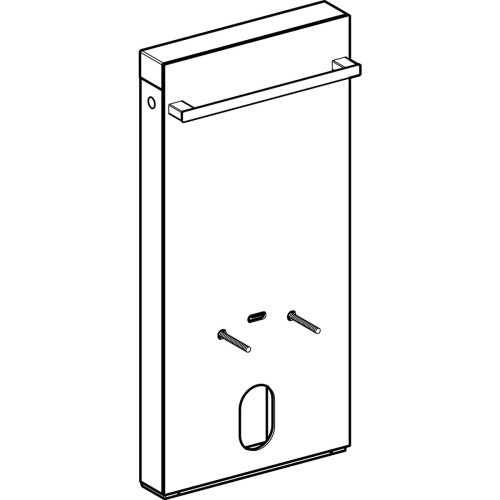 Moduł sanitarny do bidetu GEBERIT MONOLITH natynkowy H101 szkło białe / aluminium 131.030.SI.5