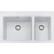 Zlewozmywak FRANKE FIJI 80x52cm 1,5-komorowy biały polarny 114.0367.672
