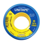 Taśma teflonowa UNIPAK UNITAPE 13,20m x 12mm x 0,075mm 1000107