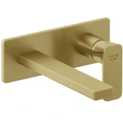 Bateria umywalkowa KLUDI RENON podtynkowa złoty szczotkowany 42245N075