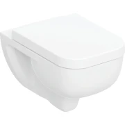 Miska wisząca GEBERIT SELNOVA SQUARE 54x35cm TurboFlush z deską wolnoopadającą biała 503.154.00.1