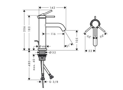 hansgrohe-Tecturis-S-110-bateria-umywalkowa-EcoSmart-z-kompletem-odplywowym-czarny-mat-73310670-rysunek.jpg