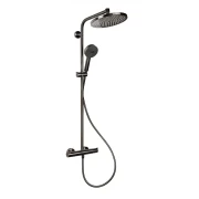 Zestaw prysznicowy HANSGROHE CROMETTA termostatyczny czarny chrom szczotkowany 27268340