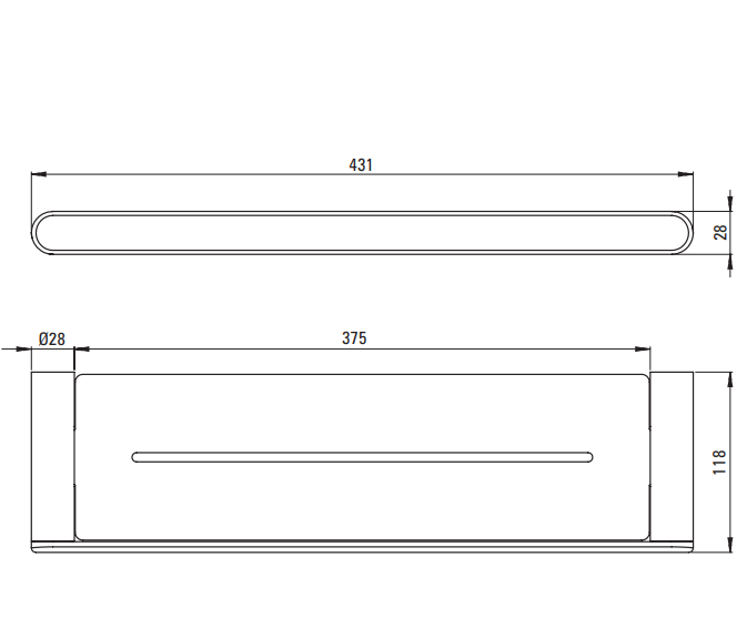 Półka DEANTE ROUND titanium ADR D511.png