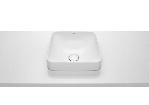 Umywalka blatowa ROCA INSPIRA Square, 37x37cm, biała A32753R000
