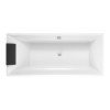 Wanna prostokątna VILLEROY&BOCH SQUARO 180x80cm, quaryl, biała UBQ180SQR2V-01