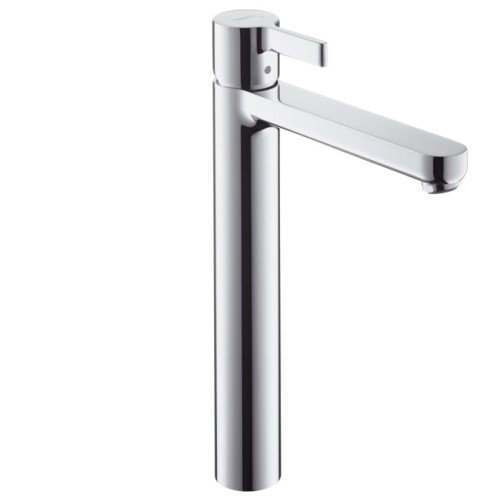 Bateria umywalkowa HANSGROHE METRIS S HighRiser, bez korka, chrom 31023000