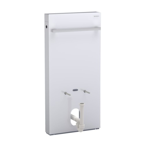 Moduł sanitarny do bidetu GEBERIT MONOLITH natynkowy H101 szkło białe / aluminium 131.030.SI.5