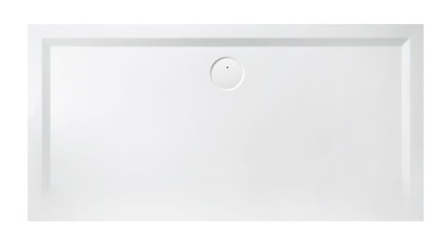 Brodzik prostokątny SANPLAST SPACE MINERAL 90x160x1,5cm, mineralny, biały 645290059001000