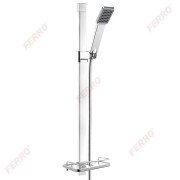 Zestaw natryskowy FERRO QUADRO jednofunkcyjny, chrom N110