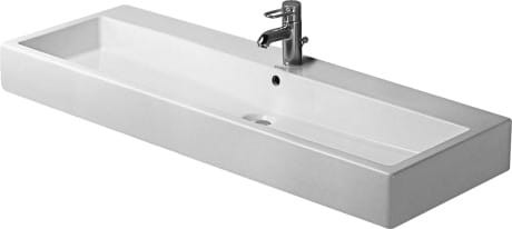 Umywalka DURAVIT VERO 120x47cm, 1-otworowa, szlifowana, biała 0454120027