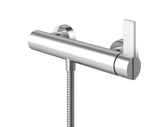Bateria natryskowa KOHLMAN DEXAME ścienna, chrom QW120D