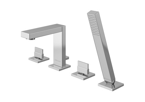 Bateria wannowa KOHLMAN EXCELENT 4-otworowa; pokrętła chrom QB240H