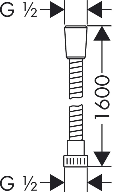 Wąż natryskowy HANSGROHE METAFLEX C 160cm 28266000