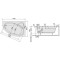 Wanna narożna SANPLAST COMFORT 160x100 prawa 610060035001000