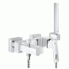 Bateria wannowa GROHE EUROCUBE z zestawem prysznicowym chrom 23141000