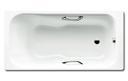 Wanna prostokątna KALDEWEI DYNA SET STAR 170x75cm, z otworami na uchwyty, antypoślizgowa, biała 226230000001