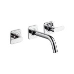 Bateria umywalkowa AXOR CITTERIO M podtynkowa, 3-otw., z rozetami, 166 mm, chrom 34313000