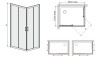 Kabina prysznicowa prostokątna SANPLAST TX5 B KN/TX5b 90x100cm, szkło W0 GlassProtekt, srebrny matowy 600271184039401