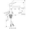 Bateria umywalkowa AXOR CITTERIO M chrom 34010000
