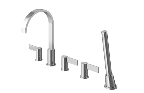 Bateria wannowa KOHLMAN DEXAME 5-otworowa, chrom QB242D