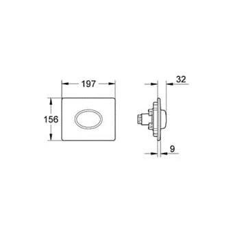 Przycisk spłukujący GROHE SKATE AIR chrom 38565000