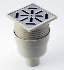 Kratka ściekowa pionowa FI50 10x10 ruszt metalowy CAPRICORN  9-2600-050-46-01-04