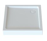 Brodzik kwadratowy SANPLAST FREE LINE 80x80x5cm, zabudowany, biały 615040112001000